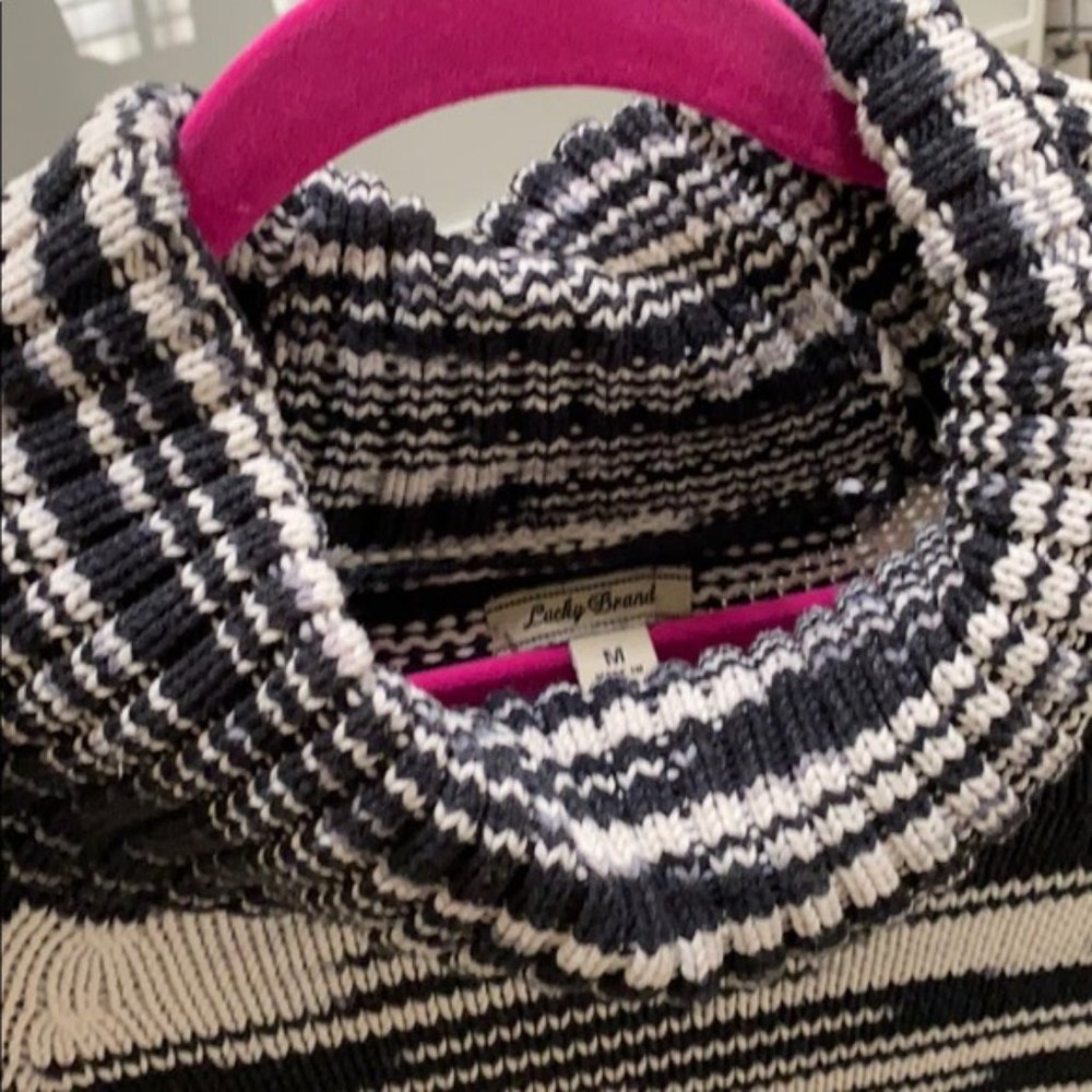 NWOT Lucky Brand Cowl Neck Long Pocket Sweater - Picture 6 of 7